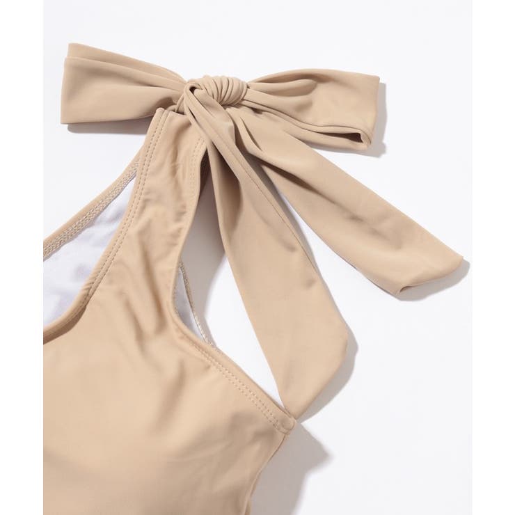 ワンショルダー 肩リボン サイドシャーリング | レースレディース  | 詳細画像10 