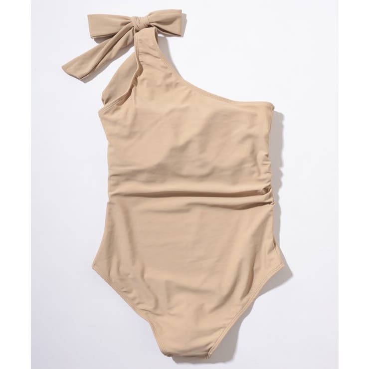 ワンショルダー 肩リボン サイドシャーリング | レースレディース  | 詳細画像12 