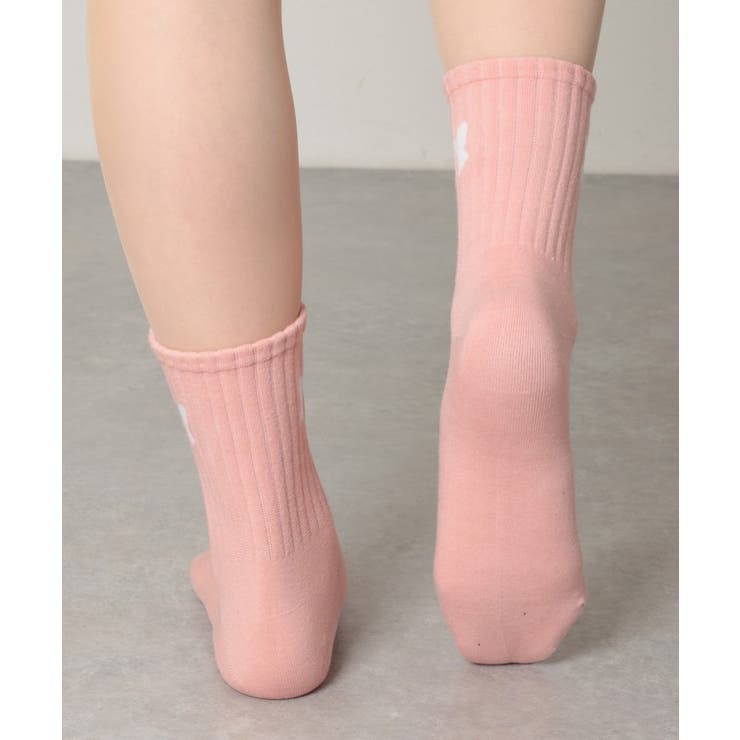 【6足セット】ソリッドカラー リボン柄 リブ | レースレディース  | 詳細画像11 