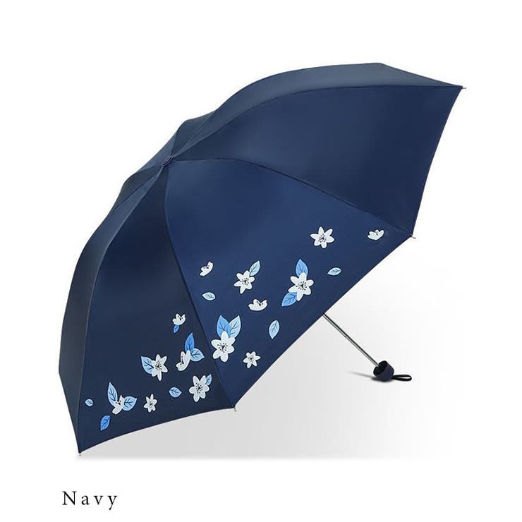 新品 クリアーハンドル シルク100% 上品ボタニカル柄 晴雨兼用パラソル 晴雨兼用 ボタニカル柄 シルキー[品番：LCLW0009284]｜レース