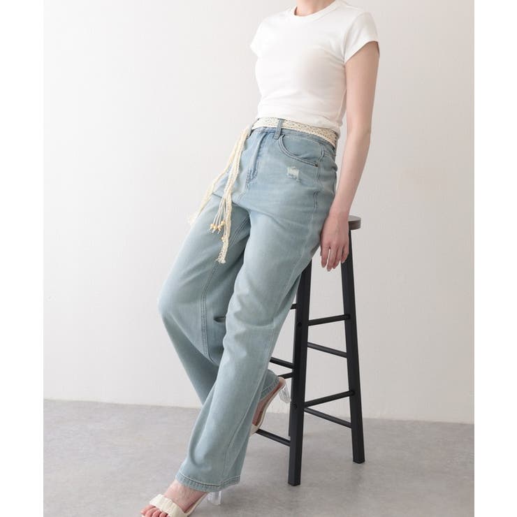 ハイウエスト クラッシュ ベルト付き | レースレディース  | 詳細画像8 