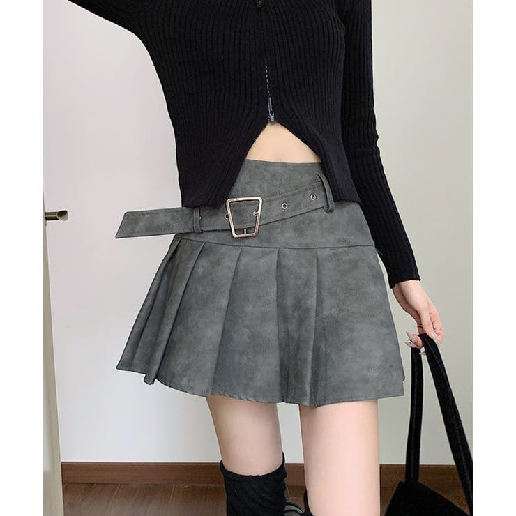 レザー調 ベルト付き ボックス | レースレディース  | 詳細画像13 