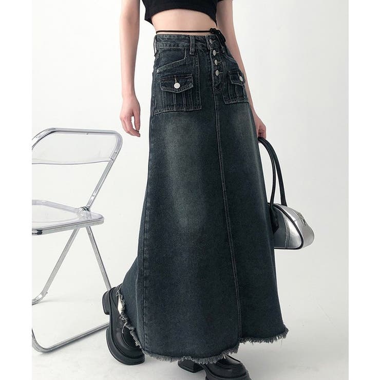 ウォッシュド ハイウエスト ロング | レースレディース  | 詳細画像5 