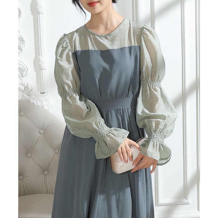 配色 クルーネック キャンディースリーブ | レースレディース  | 詳細画像13 