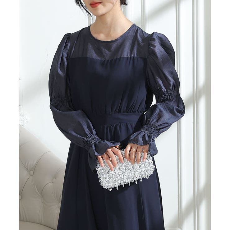 配色 クルーネック キャンディースリーブ | レースレディース  | 詳細画像7 