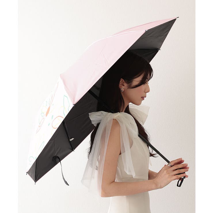 晴雨兼用 配色 フラワー[品番：LCLW0009306]｜レースレディース