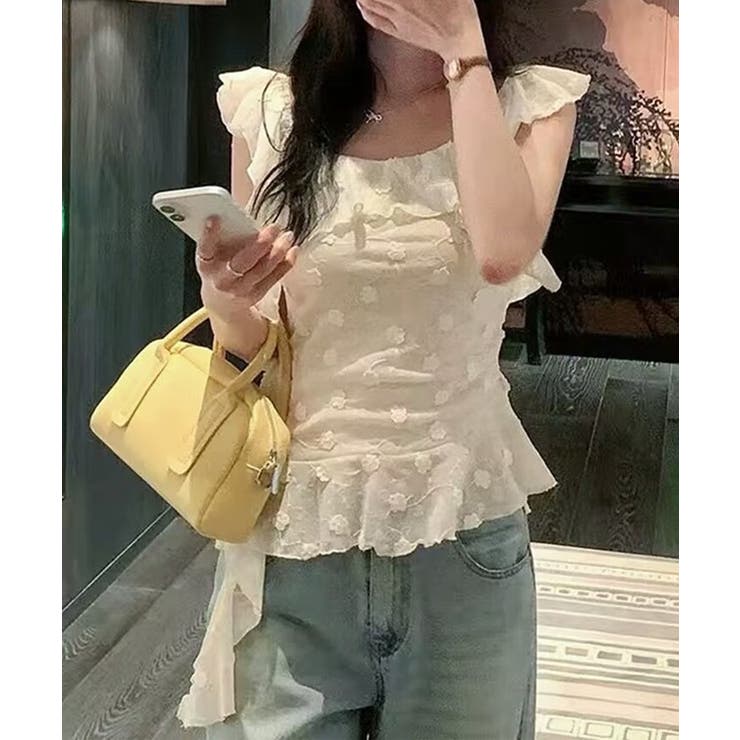 フラワー 刺繍 フリル袖 | レースレディース  | 詳細画像8 