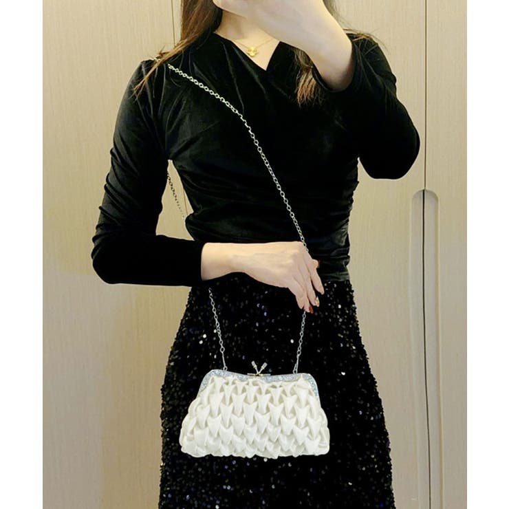 2WAY サテン 編み込み | レースレディース  | 詳細画像6 