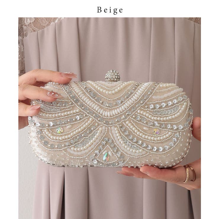 スパンコール ビーズ 刺繍[品番：LCLW0009466]｜レース