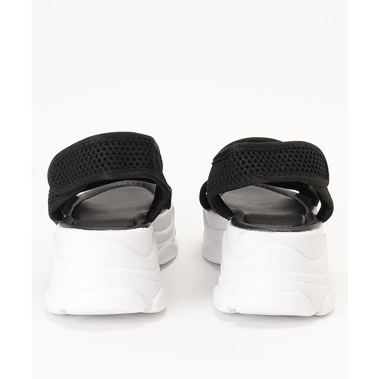 厚底スニーカーソールメッシュサンダル レディース 厚底シューズ | レースレディース  | 詳細画像14 