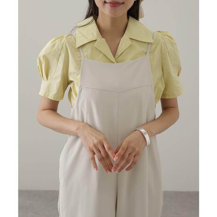 ソリッドカラー くるみボタン 開襟 | レースレディース  | 詳細画像13 