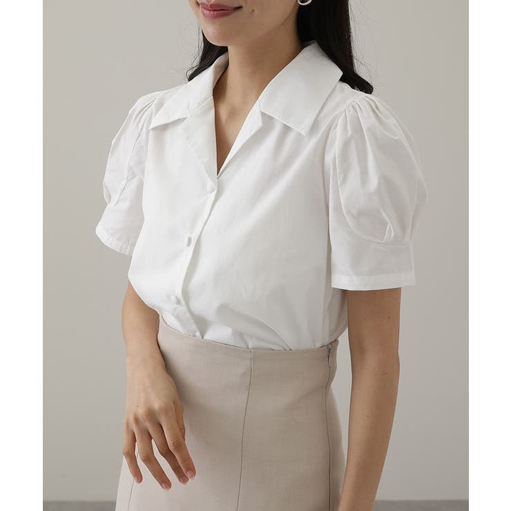 ソリッドカラー くるみボタン 開襟 | レースレディース  | 詳細画像6 