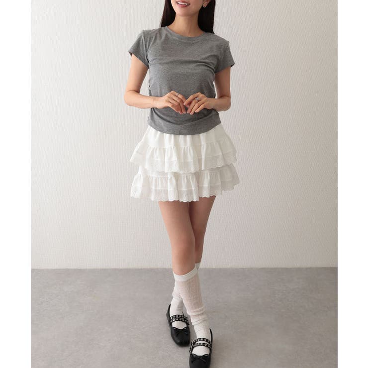 クルーネック サイド シャーリング | レースレディース  | 詳細画像7 