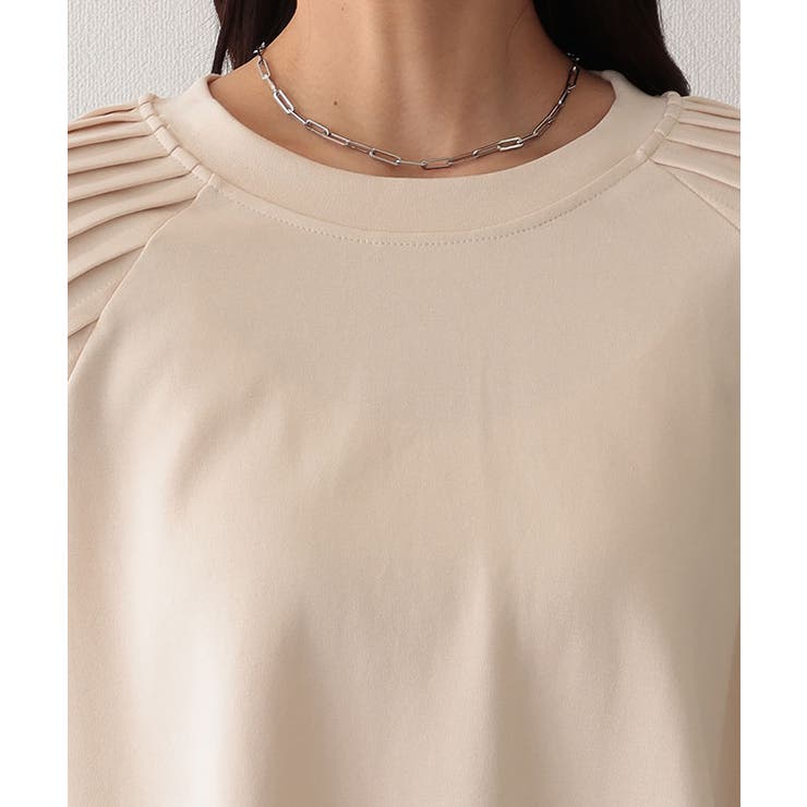 コットン クルーネック 袖プリーツ | レースレディース  | 詳細画像17 