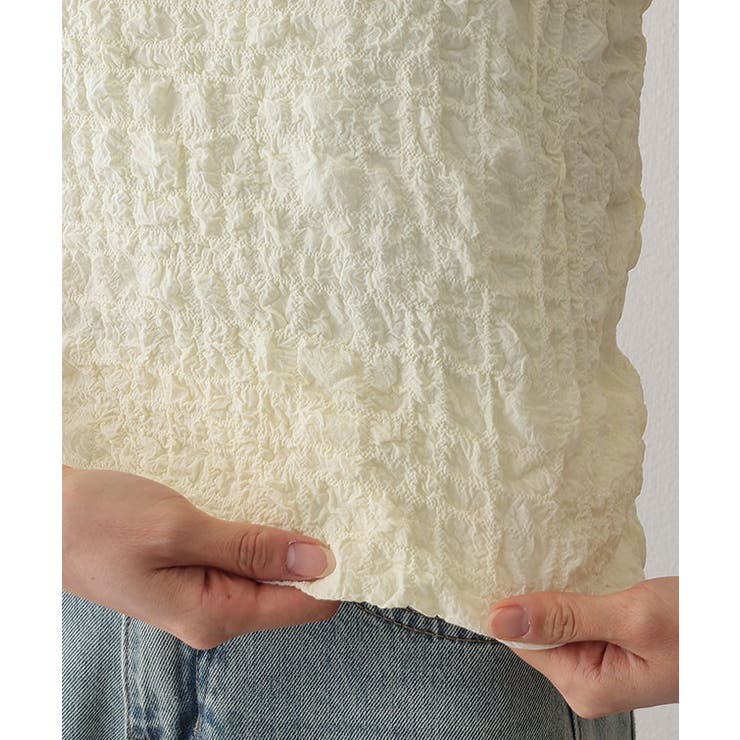 クルーネック ジャガード バルーンスリーブ | レースレディース  | 詳細画像19 