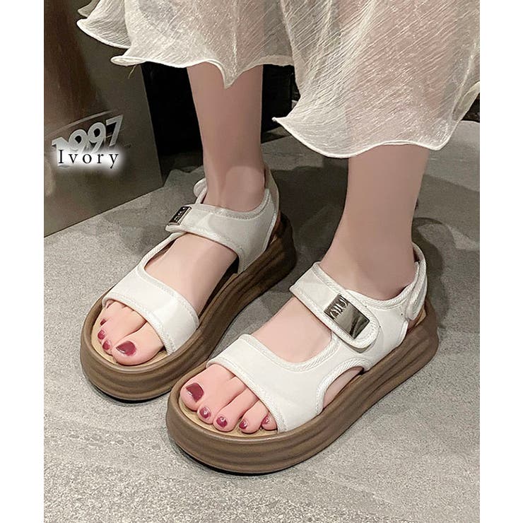 ベルクロ バックストラップ 厚底 | レースレディース  | 詳細画像8 