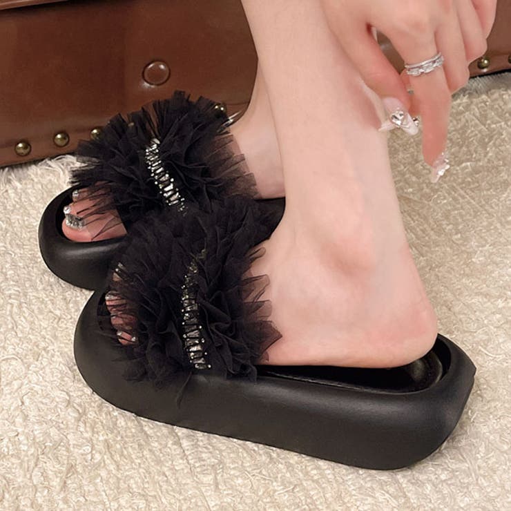 チュール フリル スクエア | レースレディース  | 詳細画像1 