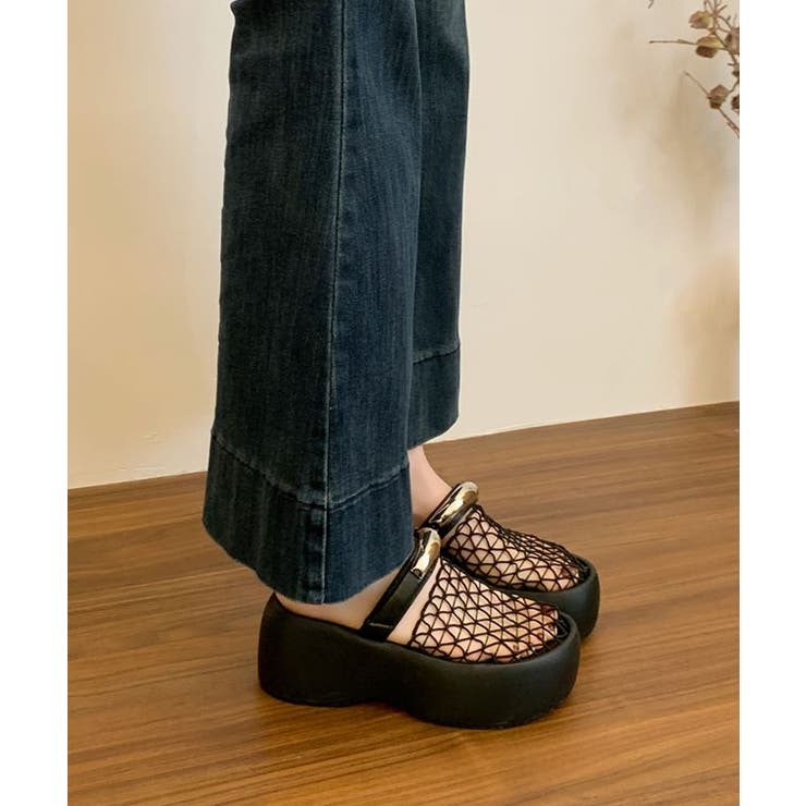 メッシュ メタルモチーフ ベルクロ | レースレディース  | 詳細画像4 