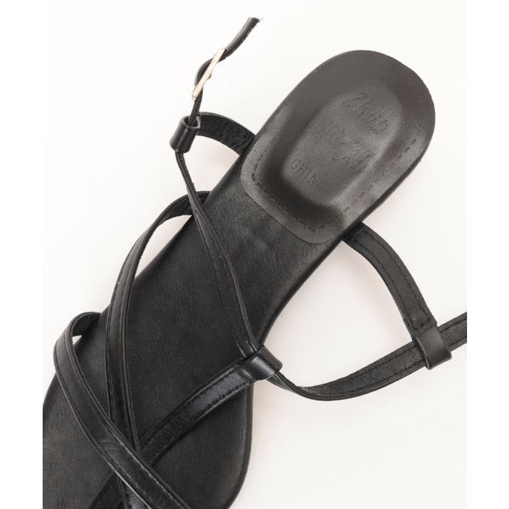 レザー調 クロス Tストラップ | レースレディース  | 詳細画像12 