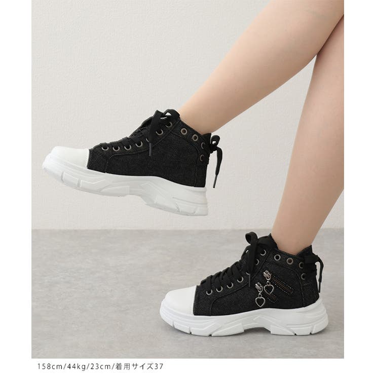 サイド ジップ ハイカット[品番：LCLW0009614]｜レース