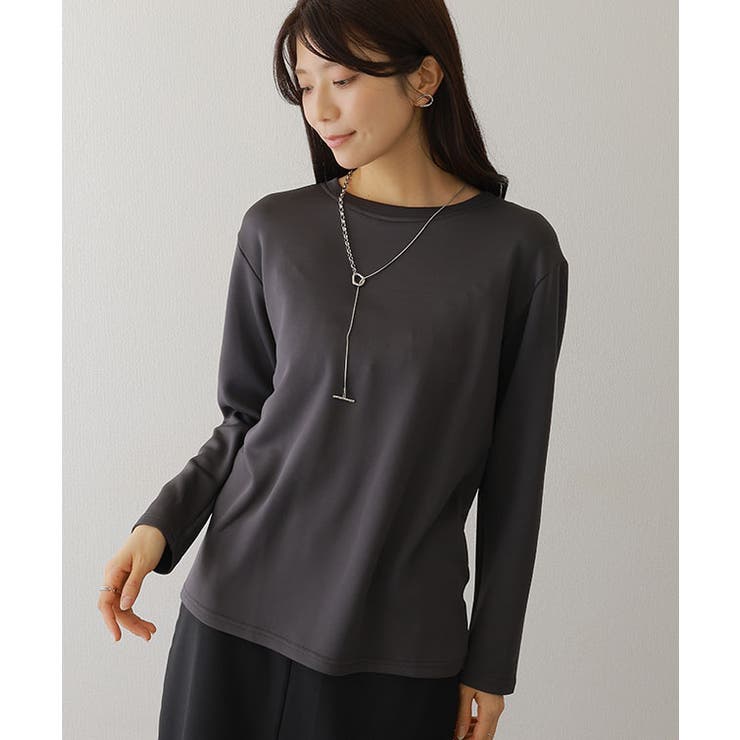 ソリッドカラー クルーネック 長袖 | レースレディース  | 詳細画像6 