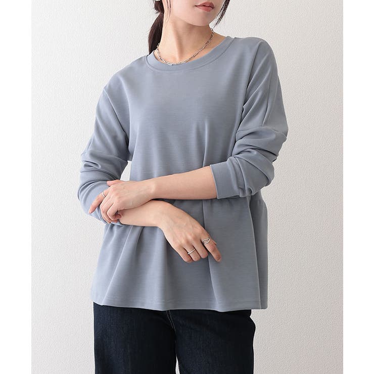 クルーネック ギャザー ペプラム | レースレディース  | 詳細画像13 