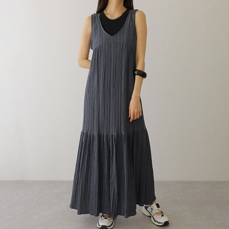 Uネック ノースリーブ ティアード | レースレディース  | 詳細画像1