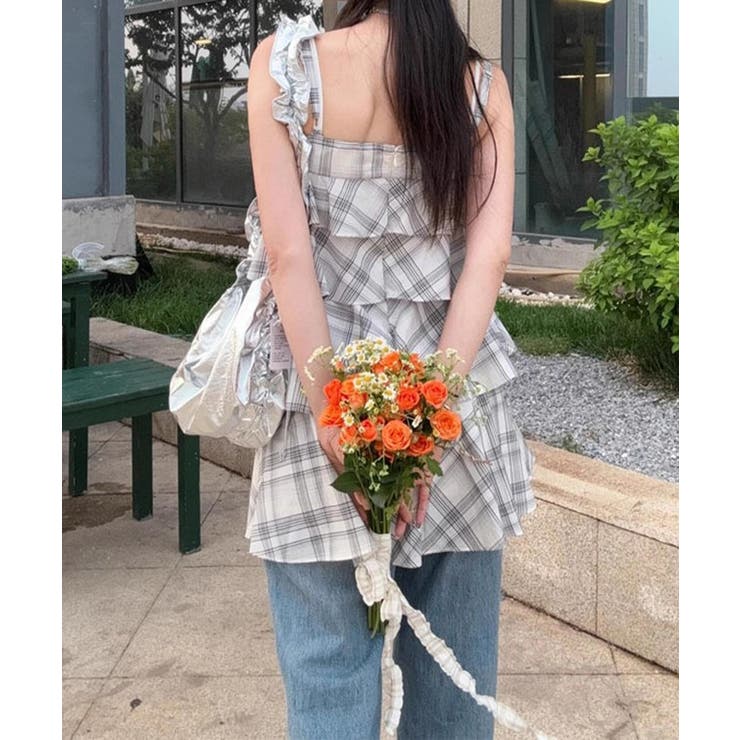 タータンチェック フリル ティアード | レースレディース  | 詳細画像6 