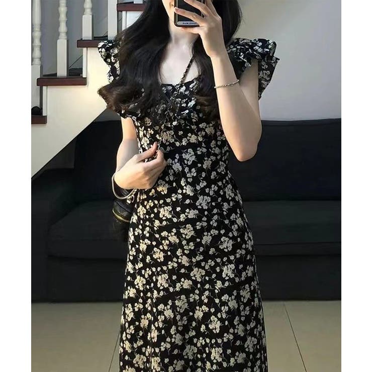 フラワー プリント フリル袖 | レースレディース  | 詳細画像5 