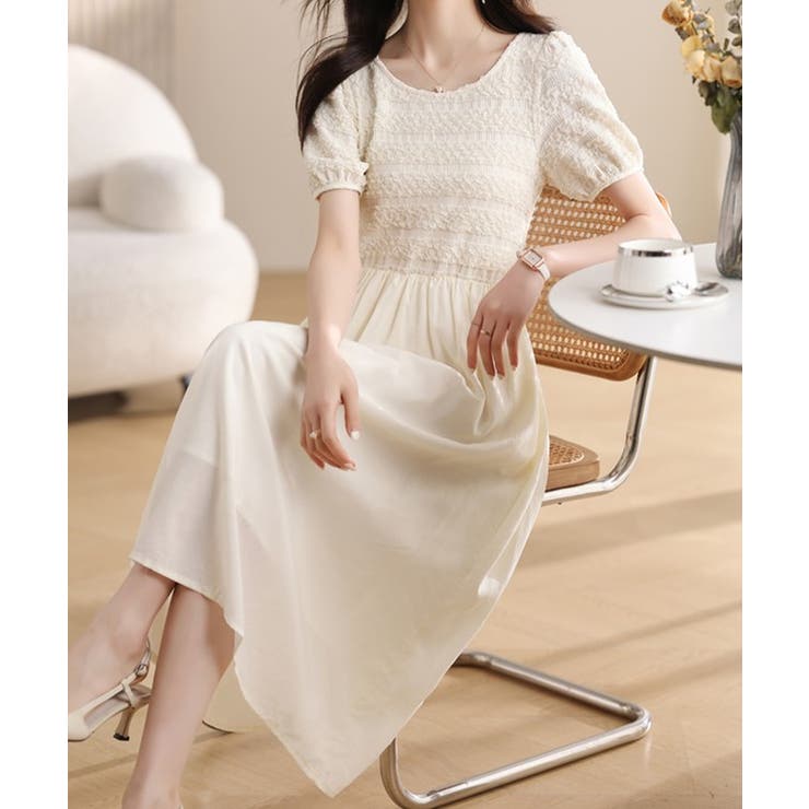 異素材 テクスチャー 切り替え | レースレディース  | 詳細画像13 