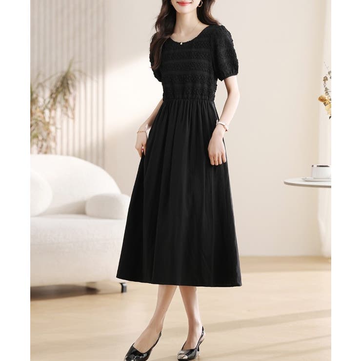 異素材 テクスチャー 切り替え | レースレディース  | 詳細画像4 