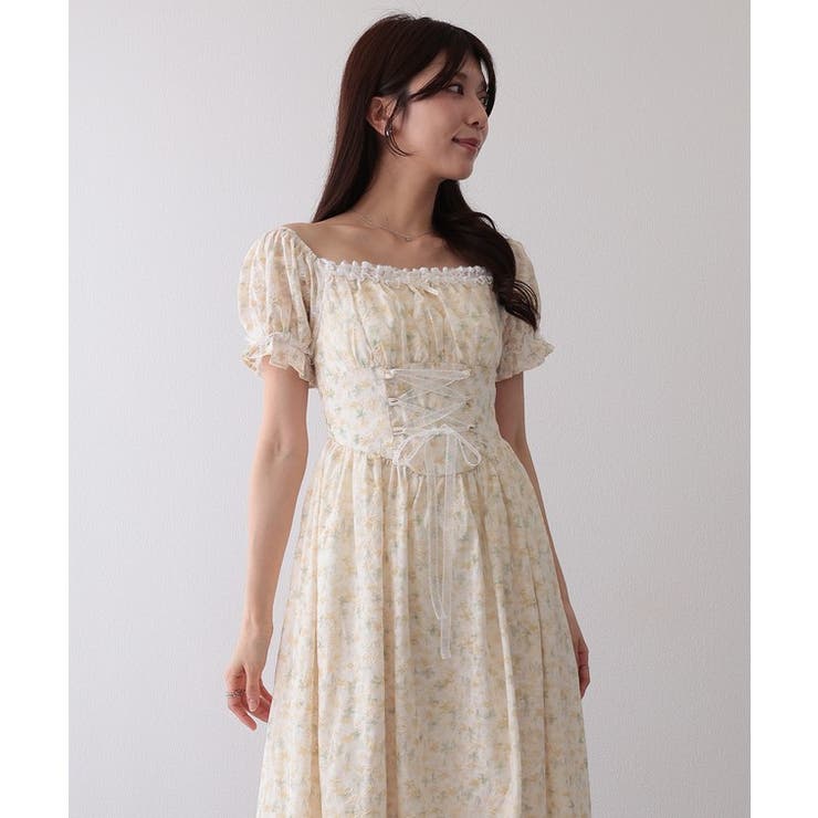 フロント レースアップ 花柄 | レースレディース  | 詳細画像15 