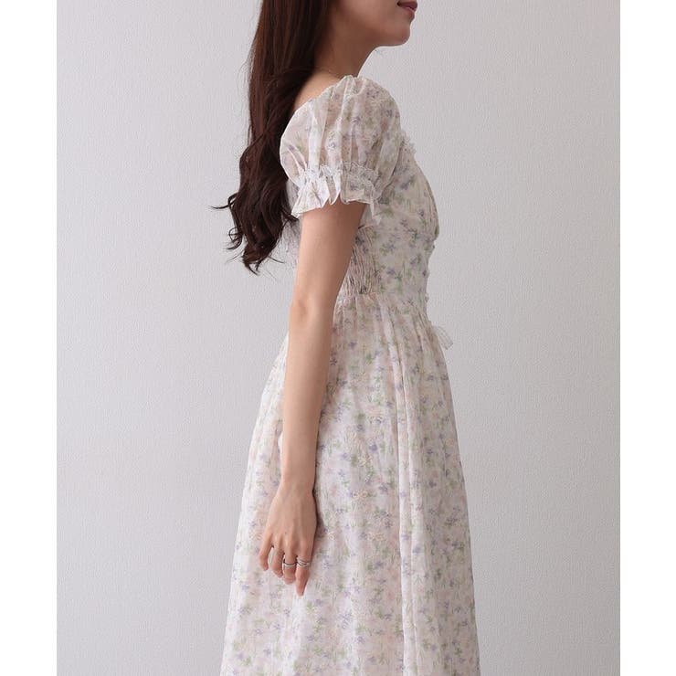 フロント レースアップ 花柄 | レースレディース  | 詳細画像9 