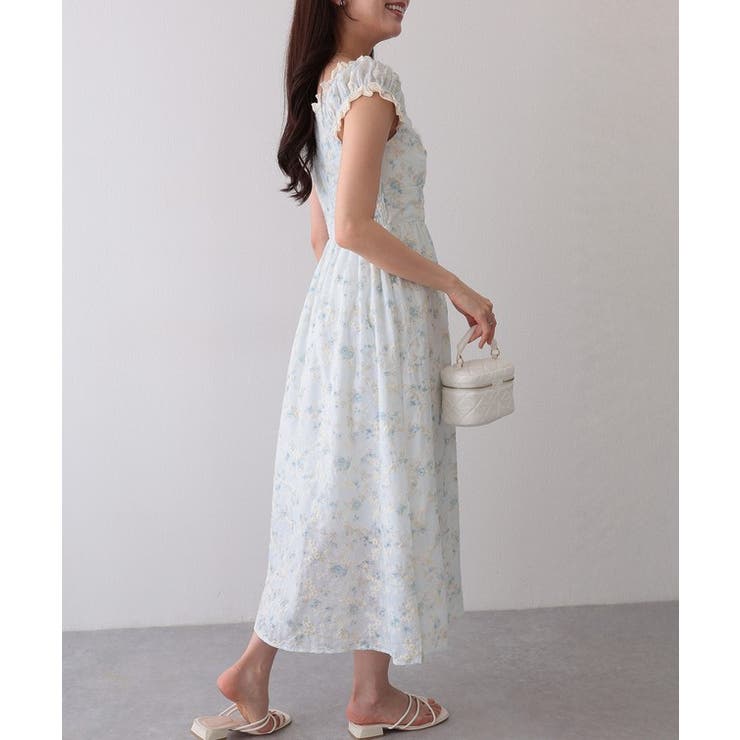 フロント ギャザー 花柄 | レースレディース  | 詳細画像6 