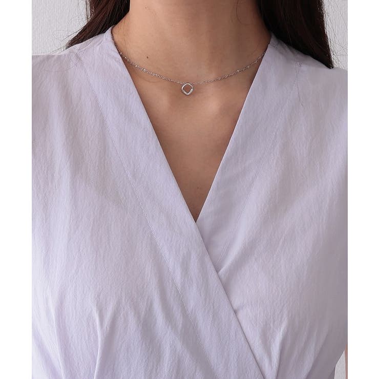 Vネック カシュクール タック | レースレディース  | 詳細画像13 