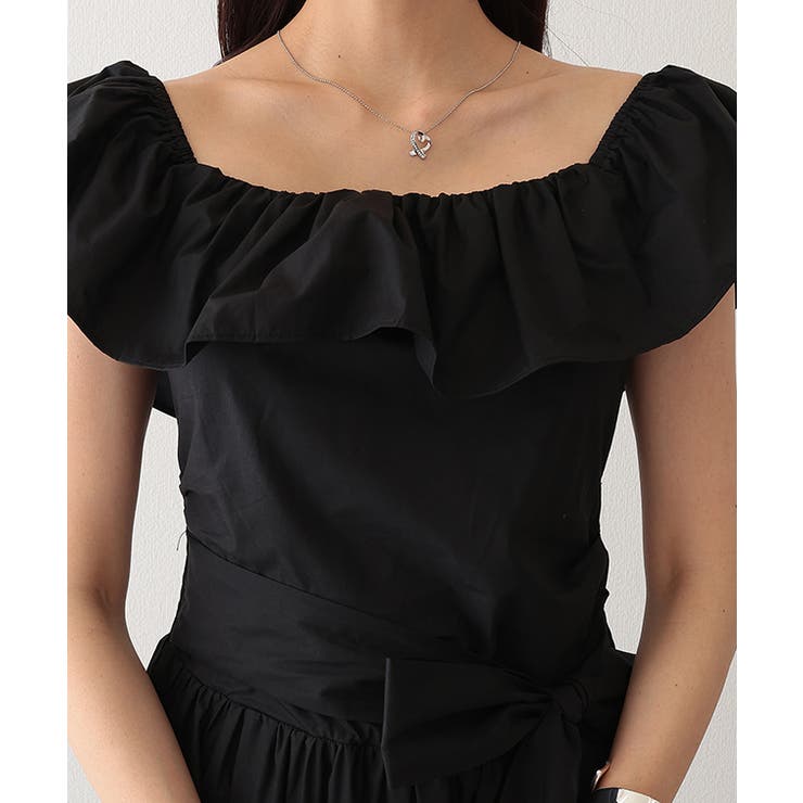 フリル ウエストリボン オフショル | レースレディース  | 詳細画像12 