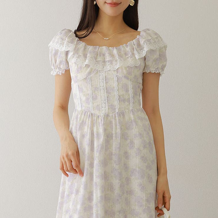 シアー フリル カラー | レースレディース  | 詳細画像1 