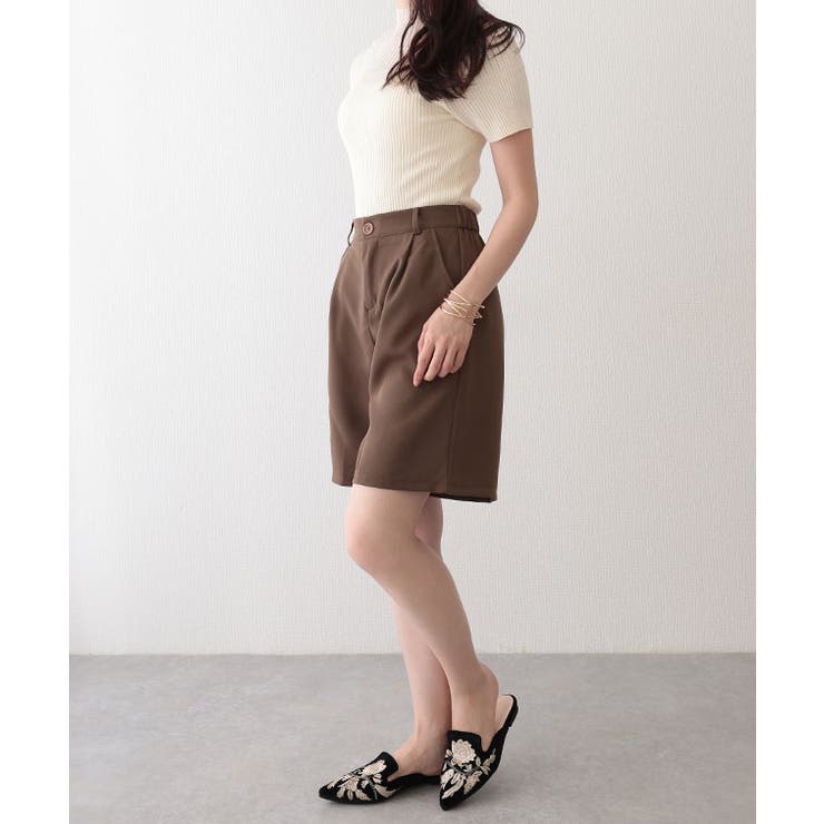 タック入り ハイウエスト セミフレア | レースレディース  | 詳細画像12 