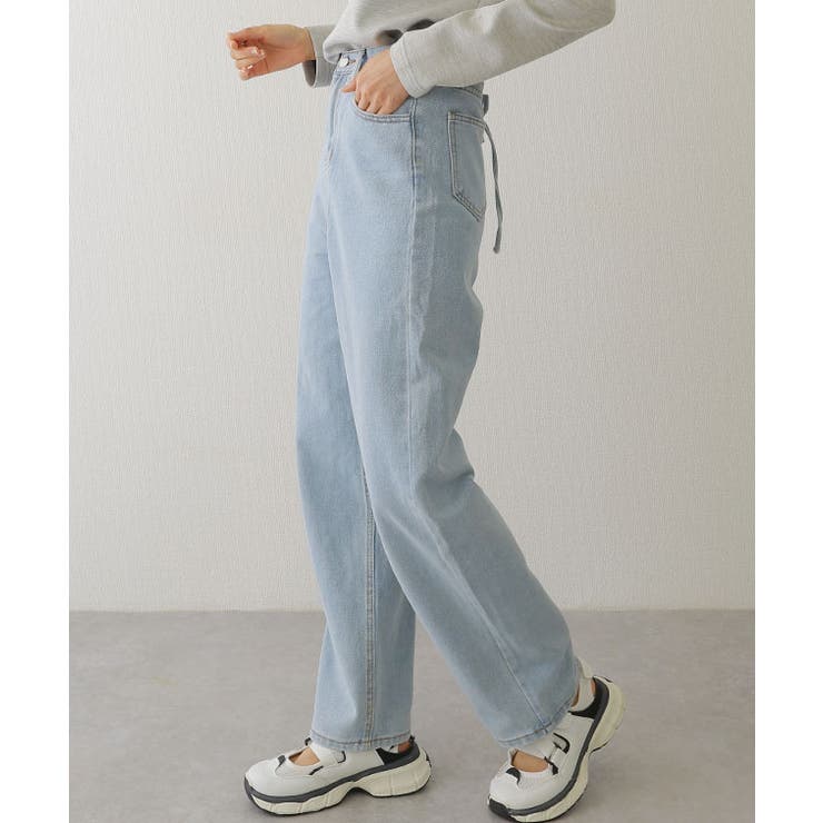 ウォッシュ加工 レースアップ ハイウエスト | レースレディース  | 詳細画像3 