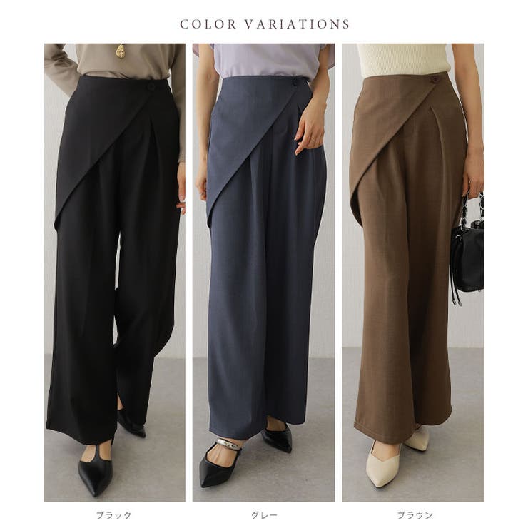 ラップデザイン タック入り ハイウエスト | レースレディース  | 詳細画像2