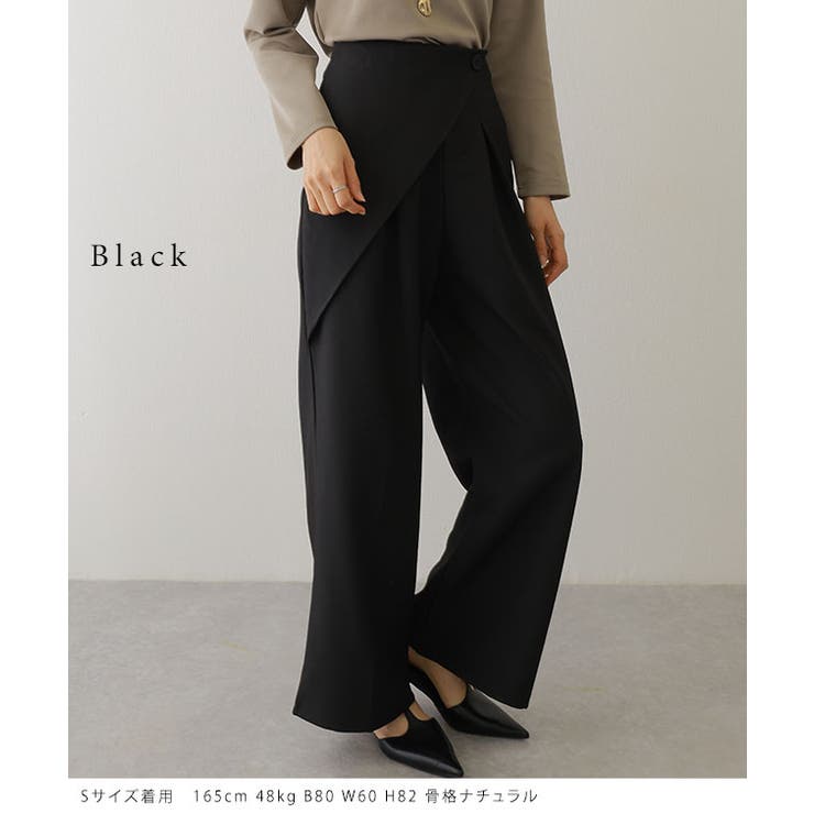 ラップデザイン タック入り ハイウエスト | レースレディース  | 詳細画像3