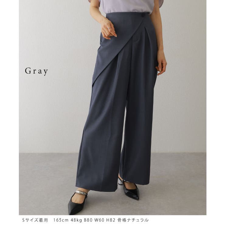 ラップデザイン タック入り ハイウエスト | レースレディース  | 詳細画像9