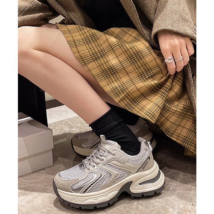 配色 メッシュ 厚底 | レースレディース  | 詳細画像11 