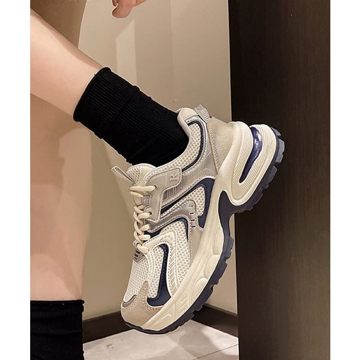 配色 メッシュ 厚底 | レースレディース  | 詳細画像5 