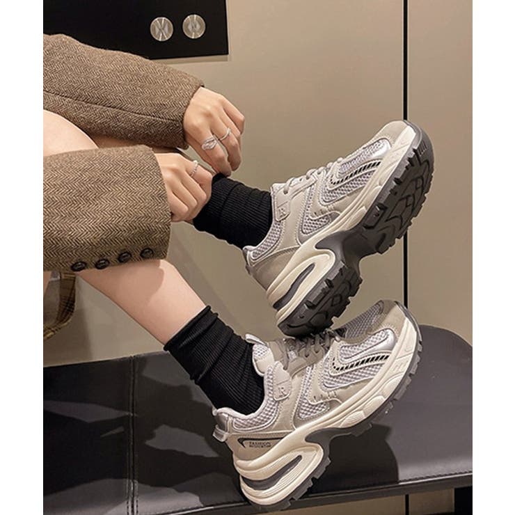 配色 メッシュ 厚底 | レースレディース  | 詳細画像9 