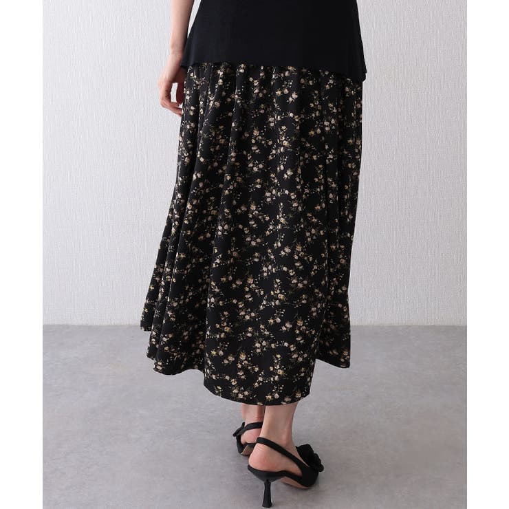 小花柄 ギャザー ロング | レースレディース  | 詳細画像7 