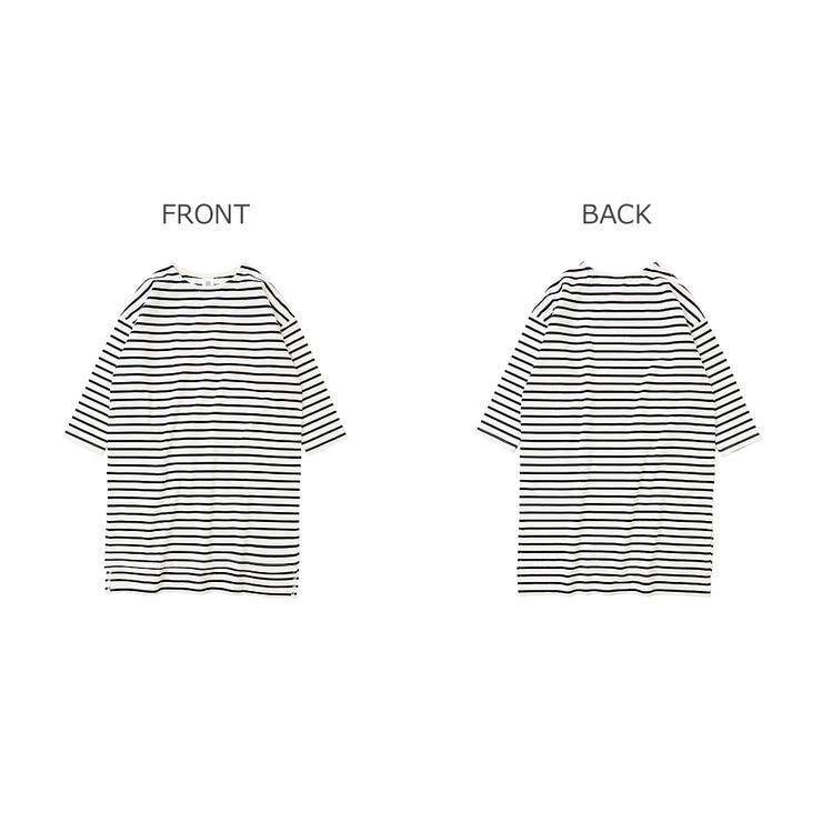 ゆるっとボーダー長袖ワンピース 子供服 キッズ | devirock | 詳細画像3 