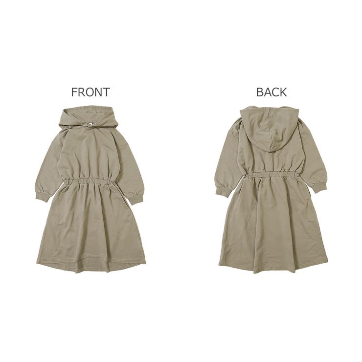 ウエストゴムパーカーワンピース 子供服 キッズ | devirock | 詳細画像4 