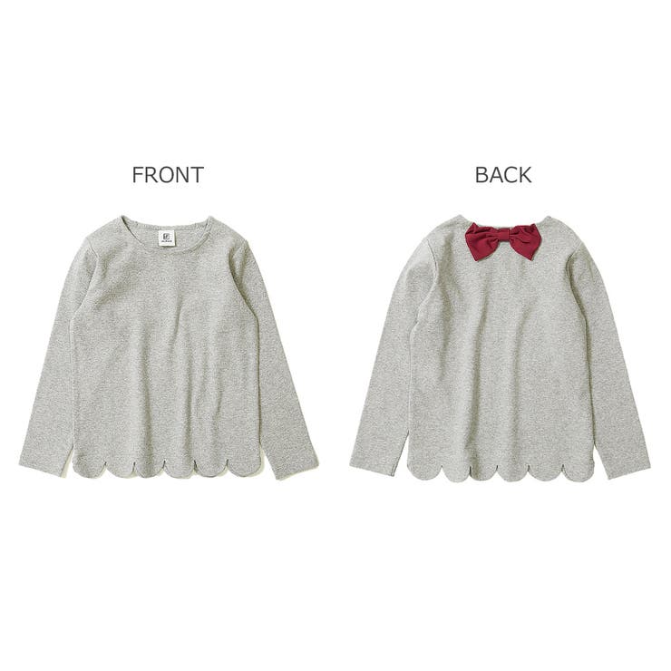 スカラップ長袖Tシャツ 子供服 キッズ | devirock | 詳細画像3 