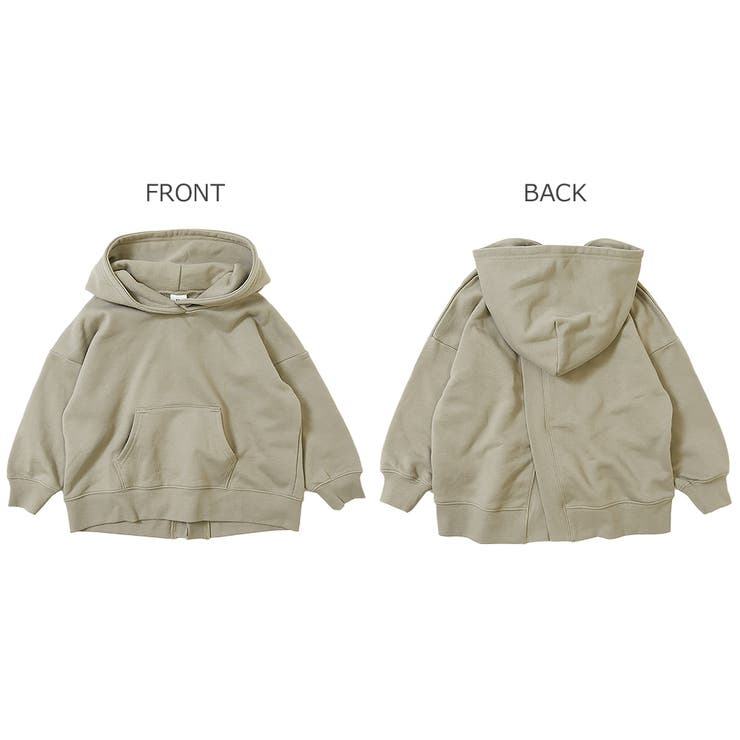 バックスリットスウェットプルパーカー 子供服 キッズ | devirock | 詳細画像4 